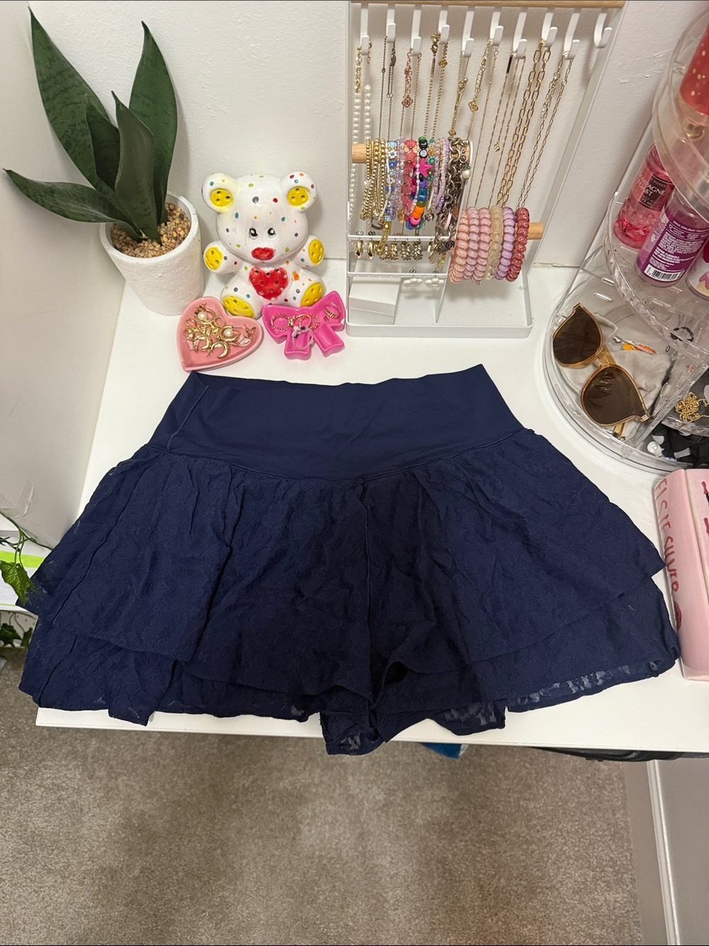 aerie Navy Blue Athletic Skort Shorts